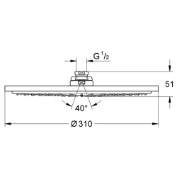 Grohe Rainshower Cosmopolitan 1 Akışlı Metal Tepe Duşu - 27477000 Hemen Al