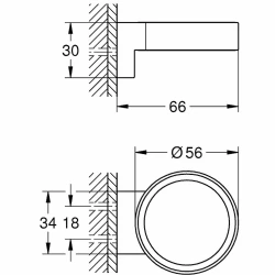 Grohe Selection Siyah Sabunluk Tutacağı - 41217KF0 Hemen Al