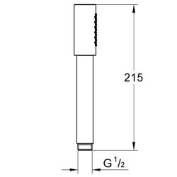 Grohe Sena Tek Fonksiyonlu El Duşu - 28034000 Hemen Al