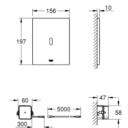 Grohe Tectron Bau E Fotoselli Kumanda Paneli - 39881000 Hemen Al