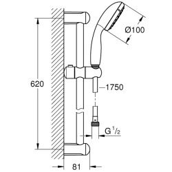 Grohe Tempesta 100 Sürgülü Duş Seti 2 Akışlı - 26803000 Hemen Al