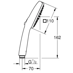 Grohe Tempesta Cube 2 Akışlı El Duşu - 26902003 Hemen Al