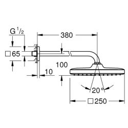 Grohe Tempesta Cube 250 Tepe Duşu Seti - 26682000 Hemen Al