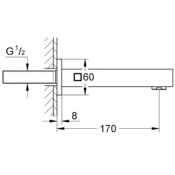 Grohe Universal Cube Nikel Çıkış Ucu - 13303AL0 Hemen Al