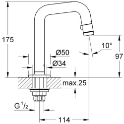 Grohe Universal Universal Duvardan Musluk DN15 - 20203000 Hemen Al