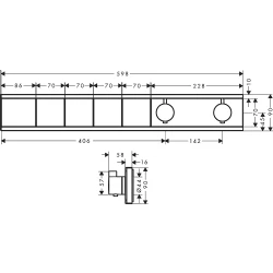 Hansgrohe RainSelect 4 Çıkış İçin Satin Beyaz Ankastre Termostat 15382700 Hemen Al