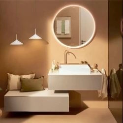 Hansgrohe Avalegra AquaUnit 58x48 Cm Bataryalı Beyaz-Mat Bronz Lavabo - 22472140 Hemen Al