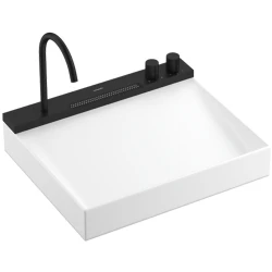 Hansgrohe Avalegra AquaUnit 58x48 Cm Bataryalı Beyaz-Satin Siyah Lavabo - 22472670 Hemen Al