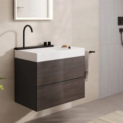 Hansgrohe Avalegra AquaUnit 78x48 Cm Bataryalı Beyaz-Satin Siyah Lavabo - 22473670 Hemen Al
