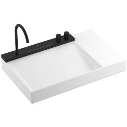 Hansgrohe Avalegra AquaUnit 78x48 Cm Bataryalı Beyaz-Satin Siyah Lavabo - 22473670 Hemen Al
