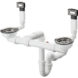 Hansgrohe D15-10 Çift Hazneli Eviye İçin Manuel Gider ve Taşma Seti - 43922800 Hemen Al