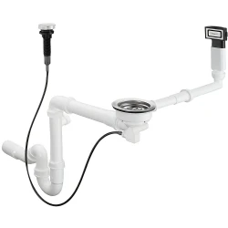 Hansgrohe D16-11 Tek Hazneli Eviye İçin Otomatik Gider Ve Taşma Seti - 43937000 Hemen Al