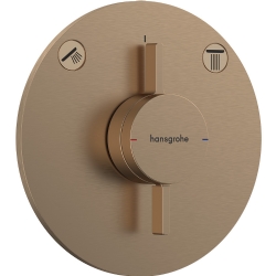 Hansgrohe DuoTurn S 2 Çıkış İçin Mat Bronz Ankastre Banyo Bataryası 75418140