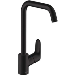 Hansgrohe Focus E 260 Mat Siyah Tek Kollu Evye Bataryası 31820670