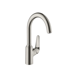 Hansgrohe Focus M42 Tek Kollu Krom Eviye Bataryası