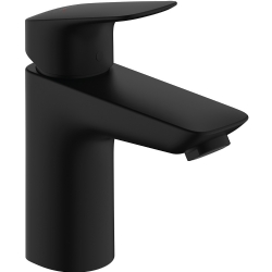 Hansgrohe Logis 100 Metal Kumandalı Satin Siyah Tek Kollu Lavabo Bataryası 71171670