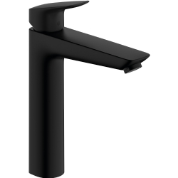 Hansgrohe Logis 190 Kumandasız Satin Siyah Tek Kollu Lavabo Bataryası  71091670