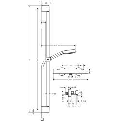 Hansgrohe Pulsify Select S Satin Siyah Termostatik Banyo Bataryalı 90 Cm Duş Barı - 24261670 Hemen Al