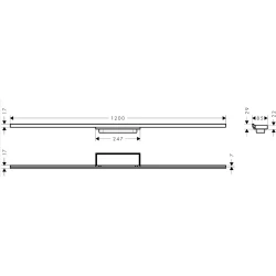 Hansgrohe RainDrain Minimalistic Duş Kanalı - 56223000 Hemen Al