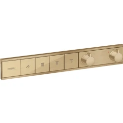 Hansgrohe RainSelect 4 Çıkış İçin Mat Bronz Termostatik Ankastre Banyo Bataryası - 15382140 Hemen Al
