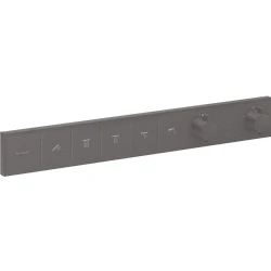 Hansgrohe RainSelect Mat Siyah 5 Çıkış İçin Ankastre Termostatik Banyo Bataryası 15384340 Hemen Al
