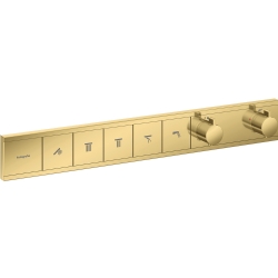 Hansgrohe RainSelect Termostatik Parlak Altın Ankastre Duş Bataryası - 15384990