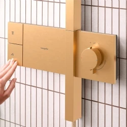 Hansgrohe Raindance Alive Q 210/340 1jet Mat Bronz Duş Kolonu - 24580140 Hemen Al