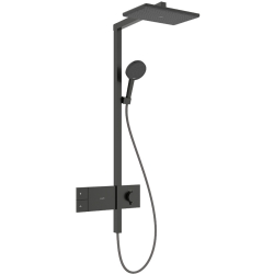 Hansgrohe Raindance Alive Q 210/340 1jet EcoSmart Mat Siyah-Krom Duş Kolonu - 24581340