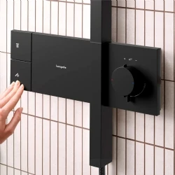 Hansgrohe Raindance Alive Q 210/340 1jet Satin Siyah Duş Kolonu - 24580670 Hemen Al