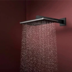 Hansgrohe Raindance Alive Q 210/340 2jet EcoSmart Mat Siyah-Krom Tepe Duşu - 24551340 Hemen Al