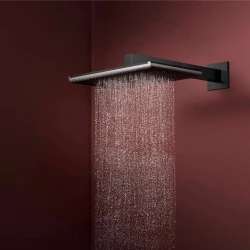 Hansgrohe Raindance Alive Q 210/340 2jet EcoSmart Mat Siyah-Krom Tepe Duşu - 24551340 Hemen Al