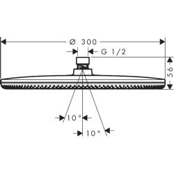 Hansgrohe Raindance Alive S 300 1jet Satin Beyaz Tepe Duşu - 24520700 Hemen Al