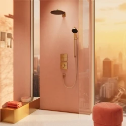 Hansgrohe Raindance Alive S 300 2jet EcoSmart Mat Bronz Tepe Duşu - 24541140 Hemen Al