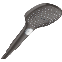 Hansgrohe Raindance Select E 120 3Jet PowderRain EcoSmart+ Fırçalanmış Siyah Krom El Duşu - 28729340