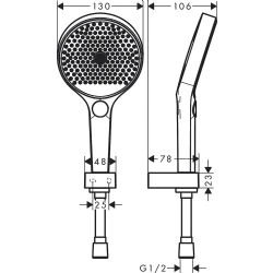 Hansgrohe Rainfinity 130 3jet 125 Cm Duş Hortumlu Satin Beyaz Porter Set 26852700 Hemen Al