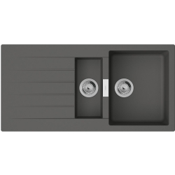Hansgrohe S52 S520-F530 Taş Gri Ankastre Granit Eviye - 43357290