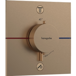 Hansgrohe ShowerSelect Comfort E Mat Bronz Ankastre Termostatik Banyo Bataryası 15578140