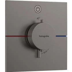 Hansgrohe ShowerSelect Comfort E Mat Siyah Krom 1 Çıkış İçin Ankastre Termostat 15571340 Hemen Al