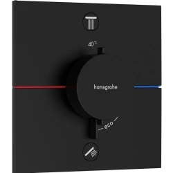 Hansgrohe ShowerSelect Comfort E Satin Siyah 2 Çıkış İçin Ankastre Termostatik Banyo Bataryası 15572670 Hemen Al