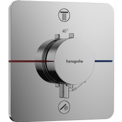 Hansgrohe ShowerSelect Comfort Q 2 Çıkış İçin Ankastre Termostatik Banyo Bataryası 15583000