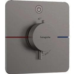 Hansgrohe ShowerSelect Comfort Q Mat Siyah Krom 1 Çıkış İçin Ankastre Termostatik Banyo Bataryası 15581340 Hemen Al