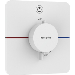 Hansgrohe ShowerSelect Comfort Q Satin Beyaz 1 Çıkış İçin Ankastre Termostatik Banyo Bataryası 15581700