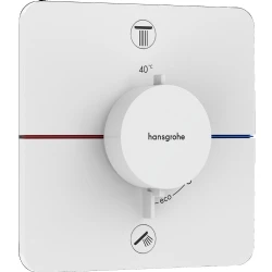 Hansgrohe ShowerSelect Comfort Q Satin Beyaz 2 Çıkış İçin Ankastre Termostatik Banyo Bataryası 15583700 Hemen Al