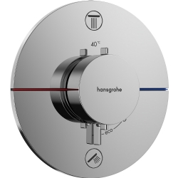 Hansgrohe ShowerSelect Comfort S 2 Çıkış İçin Ankastre Termostatik Banyo Bataryası 15554000