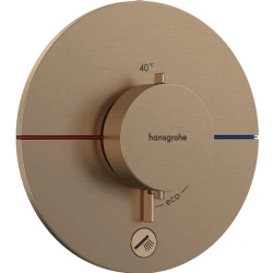 Hansgrohe ShowerSelect Comfort S Mat Bronz 1 Çıkış ve İlave Çıkış İçin Ankastre Termostatik Banyo Bataryası 15562140 Hemen Al