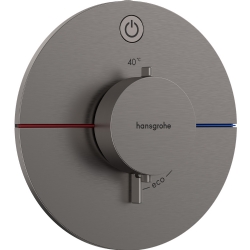 Hansgrohe ShowerSelect Comfort S Mat Siyah 1 Çıkış İçin Ankastre Termostatik Banyo Bataryası 15553340