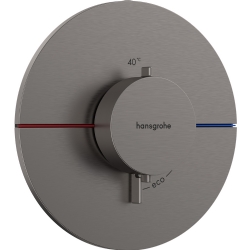 Hansgrohe ShowerSelect Comfort S Mat Siyah Krom Ankastre Termostatik Banyo Bataryası 15559340