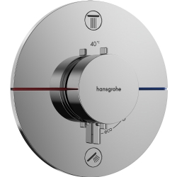 Hansgrohe ShowerSelect Comfort S,2 Çıkış İçin Ankastre Termostatik Banyo Bataryası 15556000