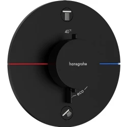 Hansgrohe ShowerSelect Comfort S Satin Siyah 2 Çıkış İçin Ankastre Termostatik Banyo Bataryası 15556670 Hemen Al