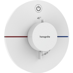Hansgrohe ShowerSelect Comfort S Satin Beyaz 1 Çıkış İçin Ankastre Termostatik Banyo Bataryası 15553700